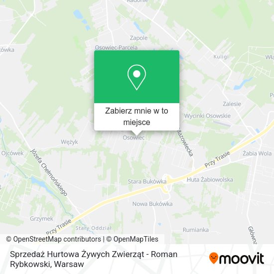 Mapa Sprzedaż Hurtowa Żywych Zwierząt - Roman Rybkowski