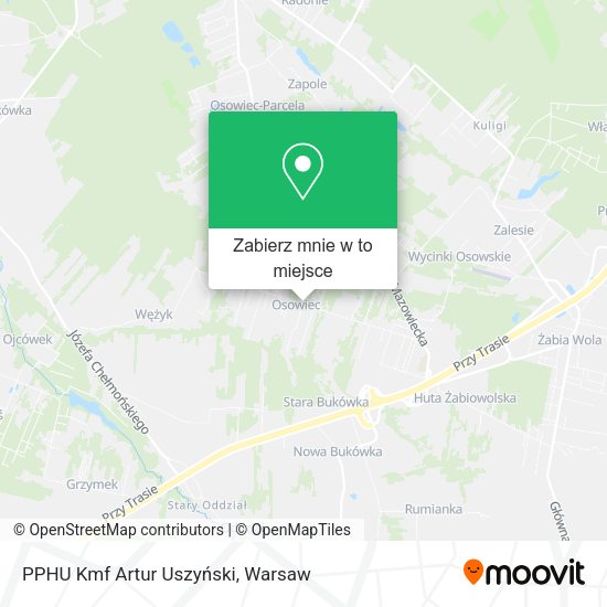 Mapa PPHU Kmf Artur Uszyński