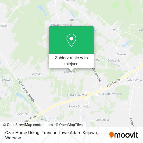 Mapa Czar Horse Usługi Transportowe Adam Kujawa