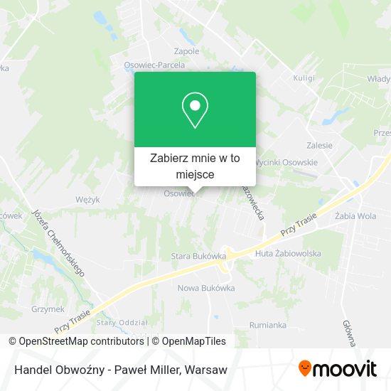 Mapa Handel Obwoźny - Paweł Miller