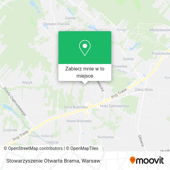 Mapa Stowarzyszenie Otwarta Brama