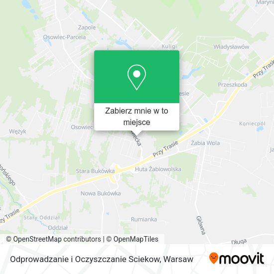 Mapa Odprowadzanie i Oczyszczanie Sciekow