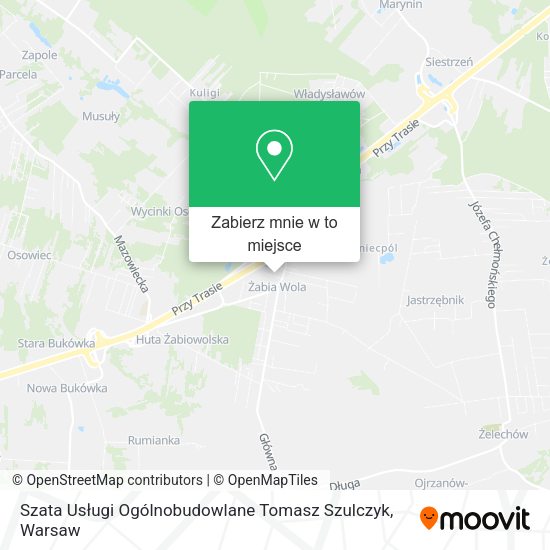 Mapa Szata Usługi Ogólnobudowlane Tomasz Szulczyk