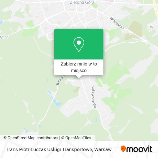 Mapa Trans Piotr Łuczak Usługi Transportowe