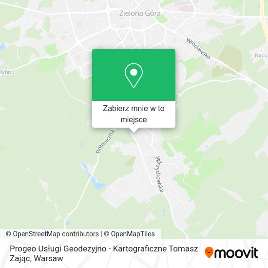 Mapa Progeo Usługi Geodezyjno - Kartograficzne Tomasz Zając