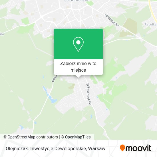 Mapa Olejniczak. Inwestycje Deweloperskie