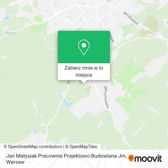 Mapa Jan Matysiak Pracownia Projektowo-Budowlana Jm