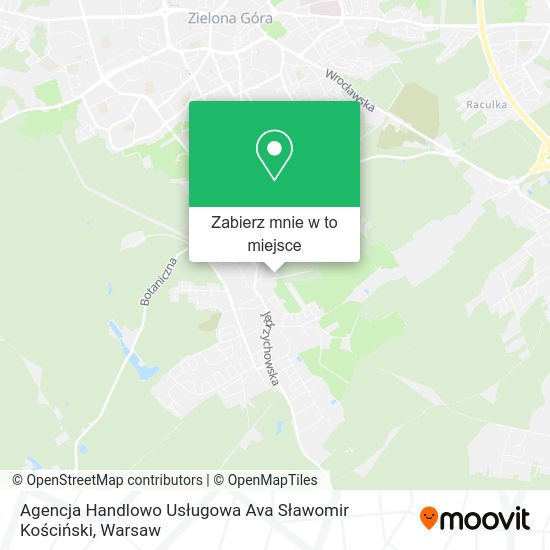 Mapa Agencja Handlowo Usługowa Ava Sławomir Kościński