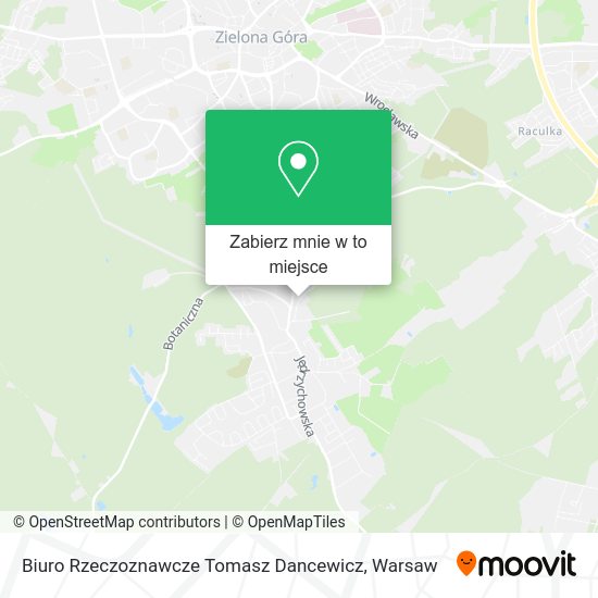 Mapa Biuro Rzeczoznawcze Tomasz Dancewicz