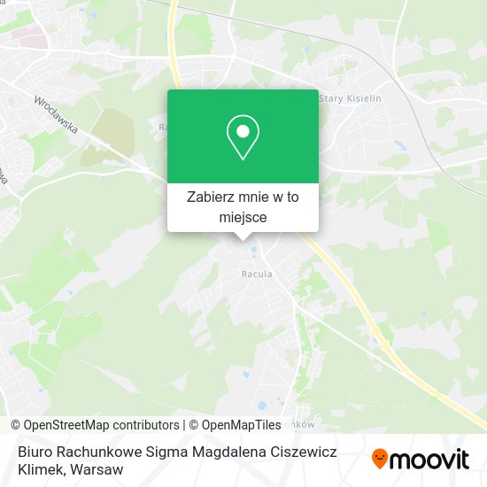 Mapa Biuro Rachunkowe Sigma Magdalena Ciszewicz Klimek