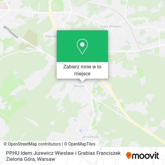 Mapa PPHU Idem Jurewicz Wiesław i Grabias Franciszek Zielona Góra