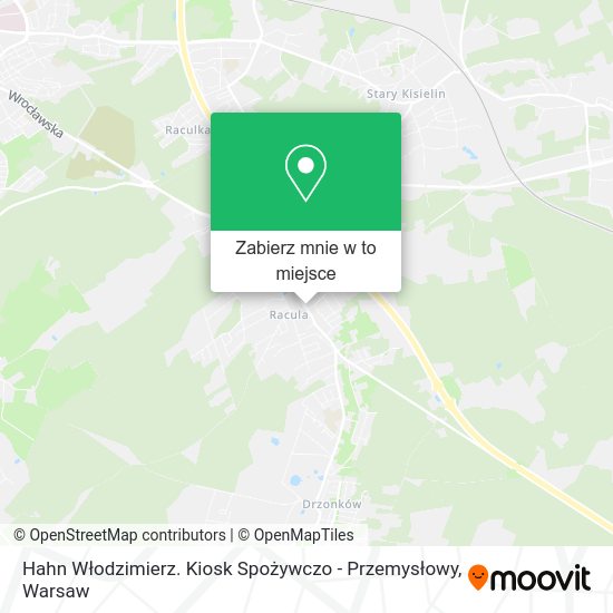 Mapa Hahn Włodzimierz. Kiosk Spożywczo - Przemysłowy