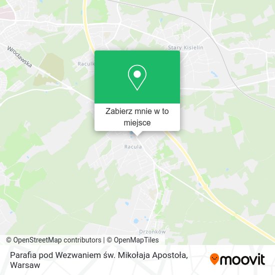 Mapa Parafia pod Wezwaniem św. Mikołaja Apostoła