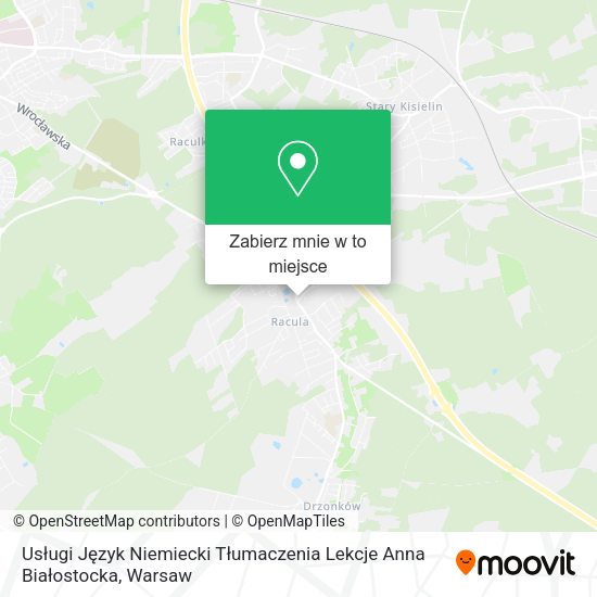 Mapa Usługi Język Niemiecki Tłumaczenia Lekcje Anna Białostocka