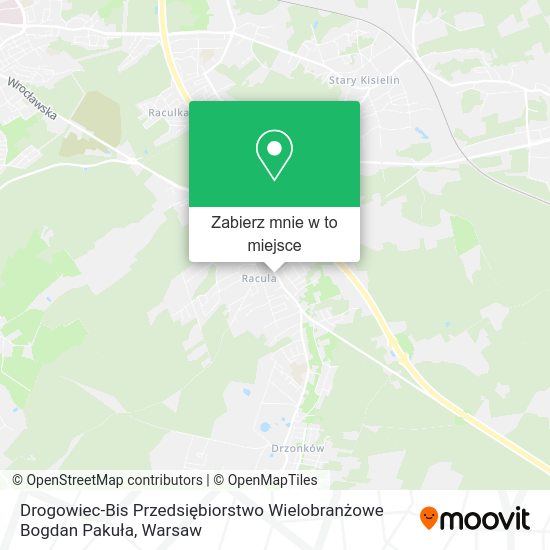 Mapa Drogowiec-Bis Przedsiębiorstwo Wielobranżowe Bogdan Pakuła