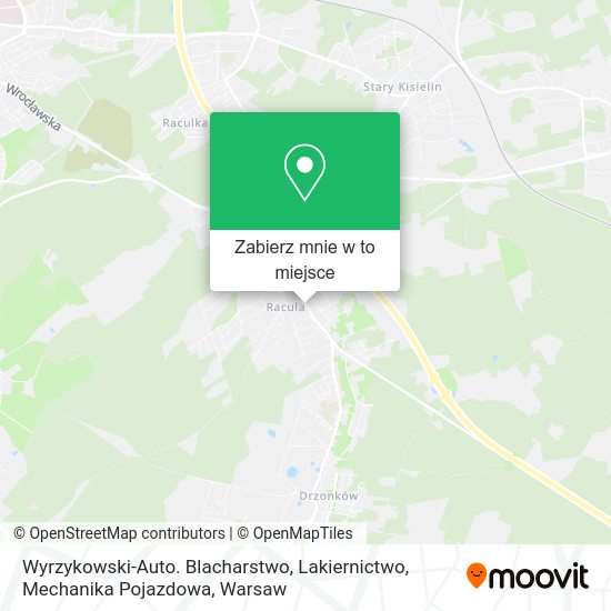 Mapa Wyrzykowski-Auto. Blacharstwo, Lakiernictwo, Mechanika Pojazdowa