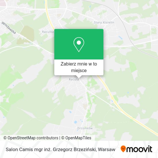 Mapa Salon Camis mgr inż. Grzegorz Brzeziński