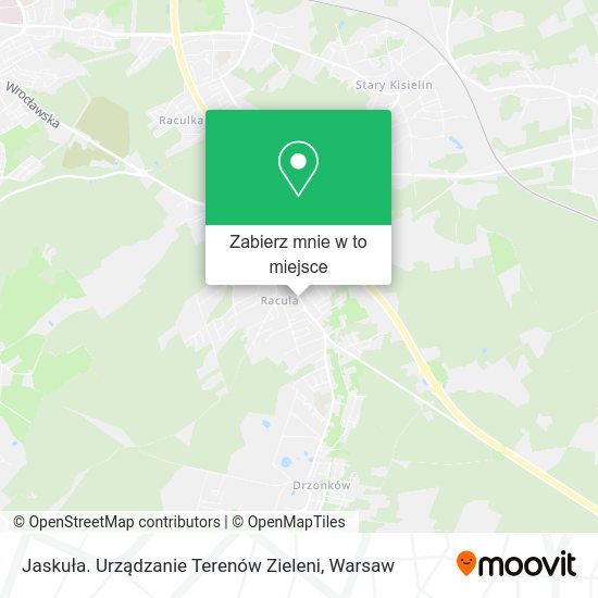 Mapa Jaskuła. Urządzanie Terenów Zieleni