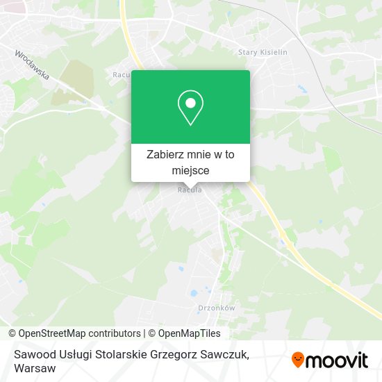 Mapa Sawood Usługi Stolarskie Grzegorz Sawczuk