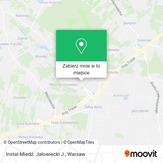 Mapa Instal-Miedź. Jałowiecki J.