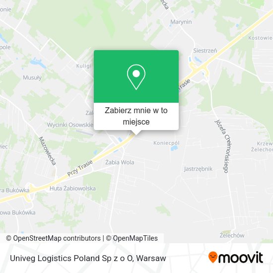 Mapa Univeg Logistics Poland Sp z o O