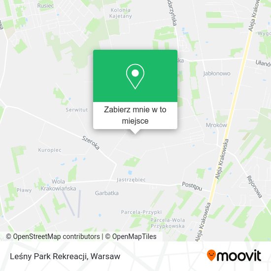 Mapa Leśny Park Rekreacji