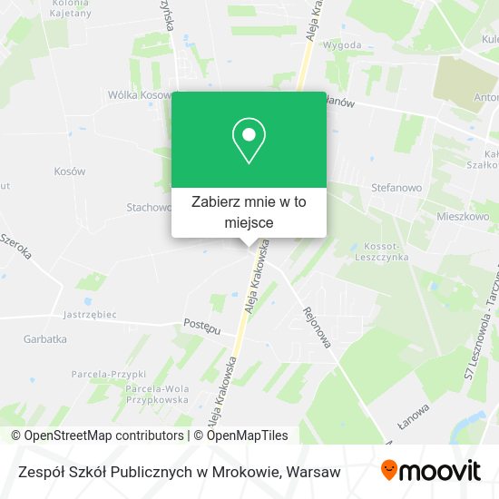 Mapa Zespół Szkół Publicznych w Mrokowie