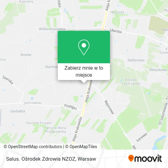 Mapa Salus. Ośrodek Zdrowia NZOZ