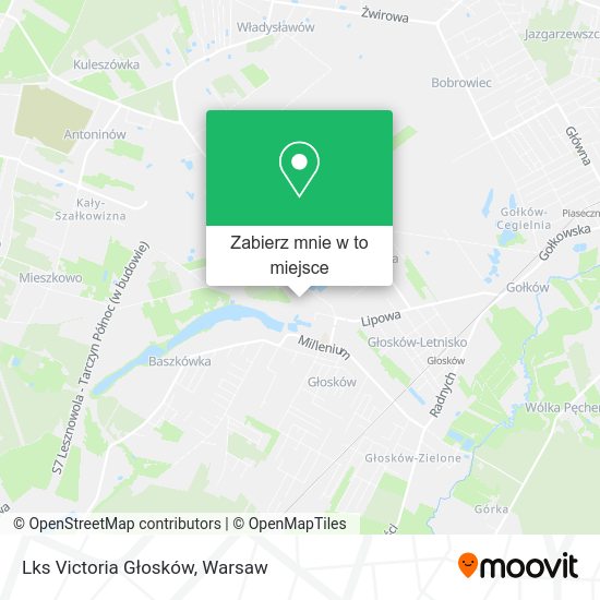 Mapa Lks Victoria Głosków