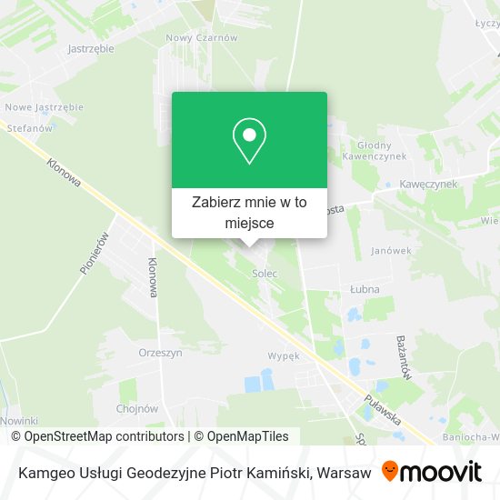 Mapa Kamgeo Usługi Geodezyjne Piotr Kamiński