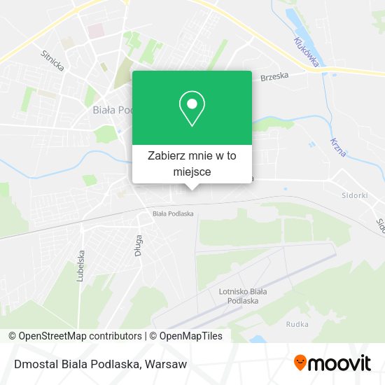 Mapa Dmostal Biala Podlaska