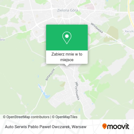 Mapa Auto Serwis Pablo Paweł Owczarek