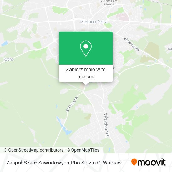 Mapa Zespół Szkół Zawodowych Pbo Sp z o O