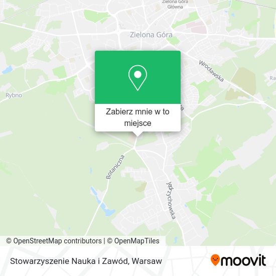 Mapa Stowarzyszenie Nauka i Zawód