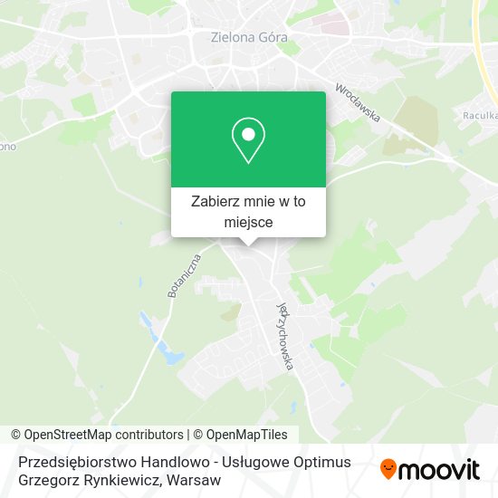 Mapa Przedsiębiorstwo Handlowo - Usługowe Optimus Grzegorz Rynkiewicz