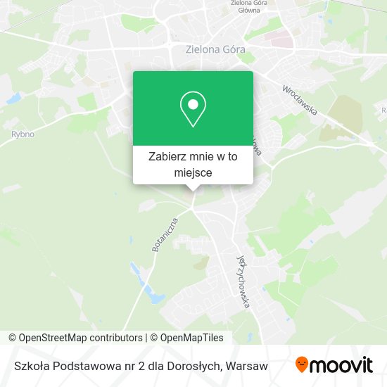 Mapa Szkoła Podstawowa nr 2 dla Dorosłych