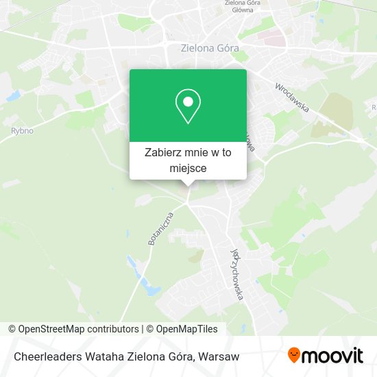 Mapa Cheerleaders Wataha Zielona Góra