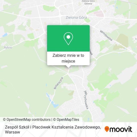 Mapa Zespół Szkół i Placówek Kształcenia Zawodowego