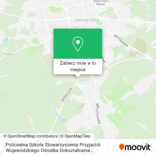 Mapa Policealna Szkoła Stowarzyszenia Przyjaciół Wojewódzkiego Ośrodka Dokształcania Zawodowego