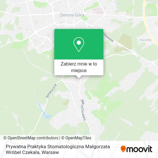 Mapa Prywatna Praktyka Stomatologiczna Małgorzata Wróbel Czekała