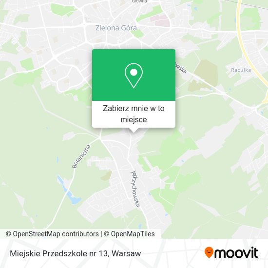 Mapa Miejskie Przedszkole nr 13