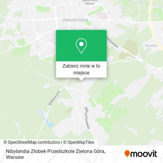 Mapa Nibylandia Złobek-Przedszkole Zielona Góra