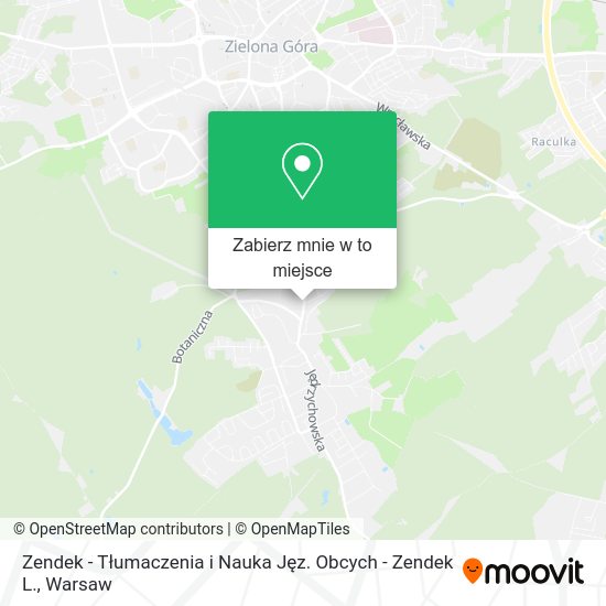 Mapa Zendek - Tłumaczenia i Nauka Jęz. Obcych - Zendek L.