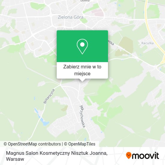 Mapa Magnus Salon Kosmetyczny Nisztuk Joanna