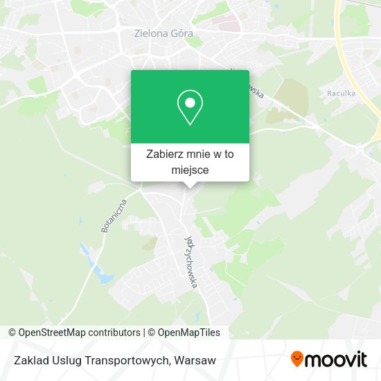 Mapa Zaklad Uslug Transportowych