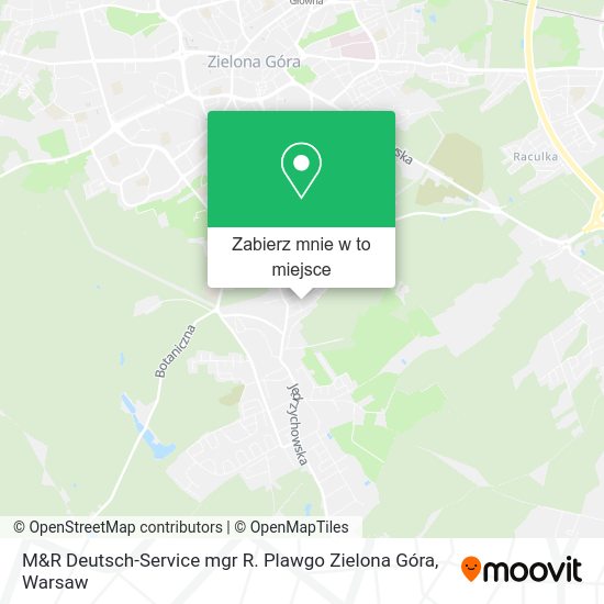 Mapa M&R Deutsch-Service mgr R. Plawgo Zielona Góra