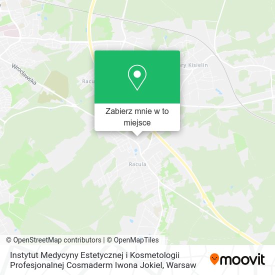 Mapa Instytut Medycyny Estetycznej i Kosmetologii Profesjonalnej Cosmaderm Iwona Jokiel