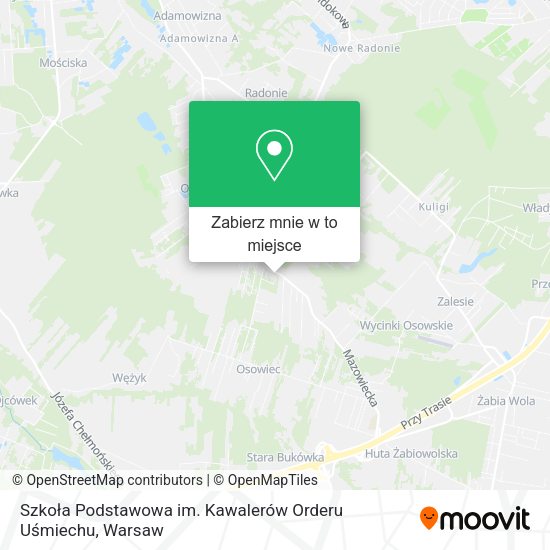 Mapa Szkoła Podstawowa im. Kawalerów Orderu Uśmiechu