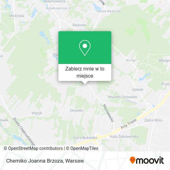 Mapa Chemiko Joanna Brzoza