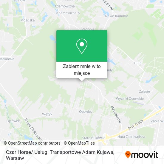 Mapa Czar Horse/ Usługi Transportowe Adam Kujawa